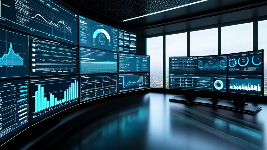 AI processing dashboard multiple screens